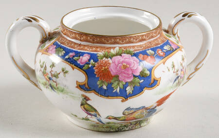 Old Sevres Sugar Bowl No Lid