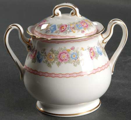 Pompadour Sugar Bowl & Lid