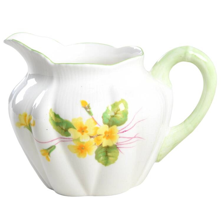 Primrose (Dainty Shape, Green Trim) Creamer