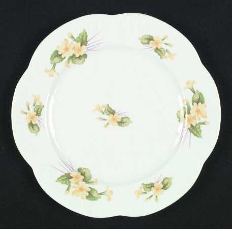 Primrose (Dainty Shape, Green Trim) Salad Plate