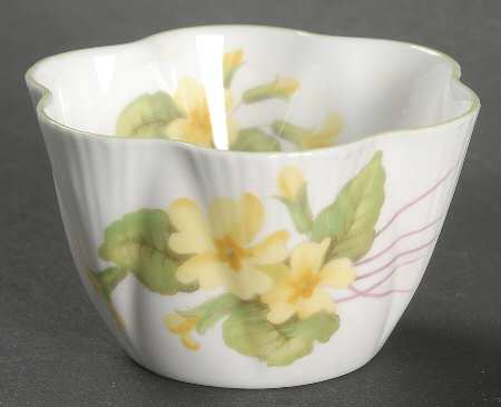 Primrose (Dainty Shape, Green Trim) Individual Open Sugar Bowl
