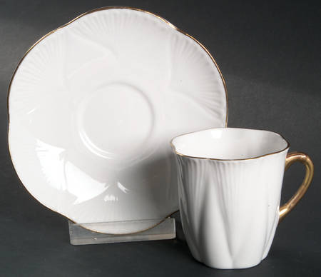 Regency Flat Demitasse Cup & Saucer Set