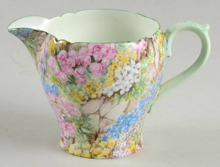 Rock Garden (Green Trim) Mini Creamer