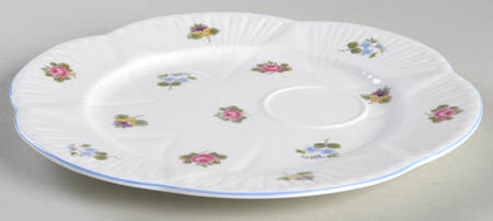 Rose, Pansy, Forget Me Not Snack Plate
