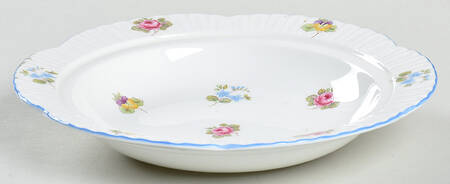 Rose, Pansy, Forget Me Not Round Butter No Lid