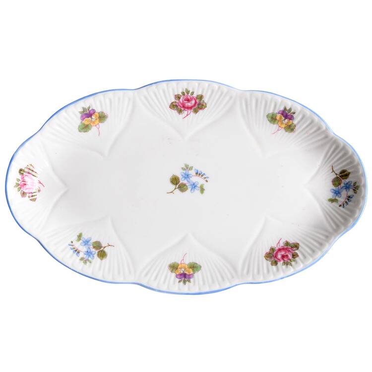 Rose, Pansy, Forget Me Not Tray for Mini Creamer & Open Sugar
