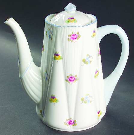 Rose, Pansy, Forget Me Not Small Coffee Pot & Lid