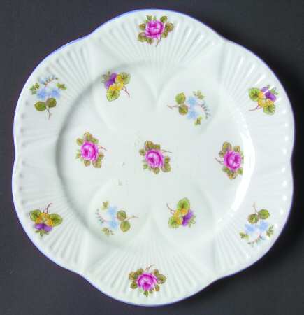 Rose, Pansy, Forget Me Not Bread & Butter Plate
