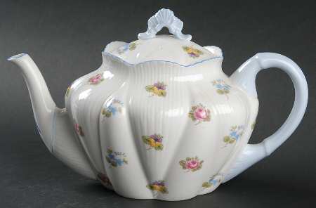 Rose, Pansy, Forget Me Not Small Teapot & Lid