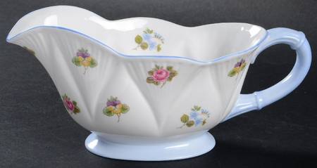 Rose, Pansy, Forget Me Not Gravy Boat
