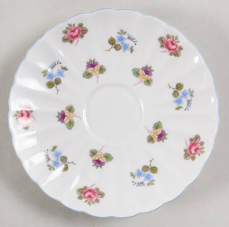 Rose, Pansy, Forget Me Not Saucer