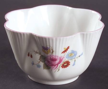 Rose & Red Daisy (Dainty) Open Sugar Bowl
