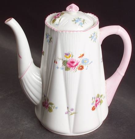 Rose & Red Daisy (Dainty) Coffee Pot & Lid