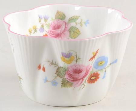 Rose & Red Daisy (Dainty) Mini Open Sugar Bowl