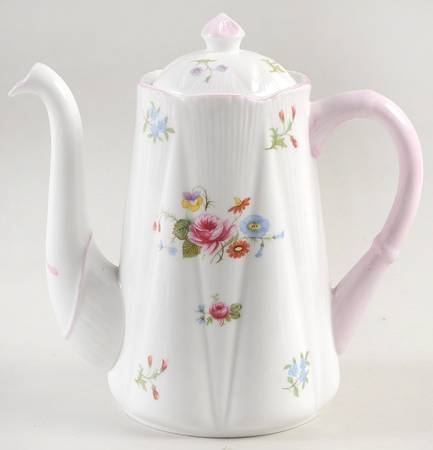 Rose & Red Daisy (Dainty) Mini Coffee Pot & Lid