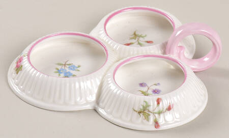 Rose & Red Daisy (Dainty) Tray for Salt/Pepper/Mustard Set by Shelley