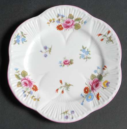 Rose & Red Daisy (Dainty) Bread & Butter Plate
