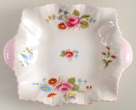 Rose & Red Daisy (Dainty) 5" Sweet Meat Dish
