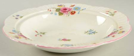 Rose & Red Daisy (Dainty) Round Butter No Lid