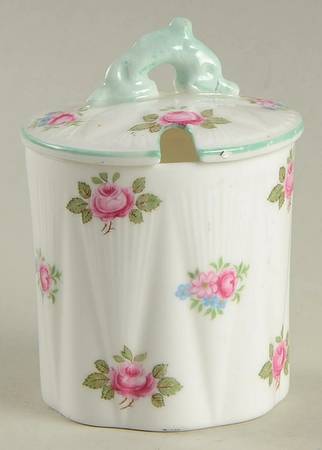 Rosebud (Dainty Shape) Mustard Jar & Lid