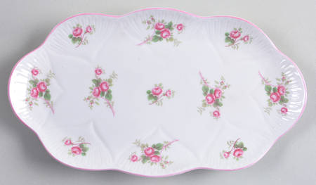 Bridal Rose (Dainty Shape) Tray for Mini Creamer & Open Sugar