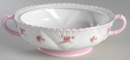 Bridal Rose (Dainty Shape) Round Vegetable No Lid