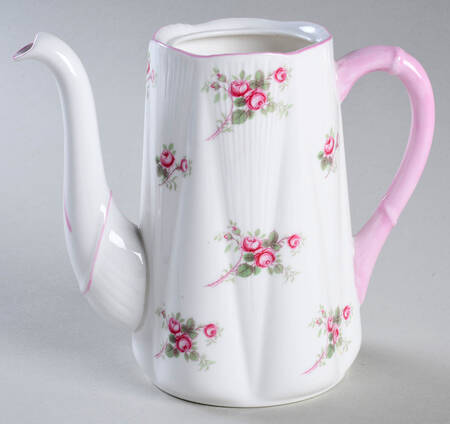 Bridal Rose (Dainty Shape) Individual Coffee Pot No Lid