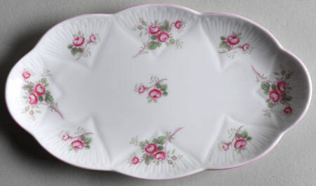 Bridal Rose (Dainty Shape) Tray for Individual Creamer & Open Sugar