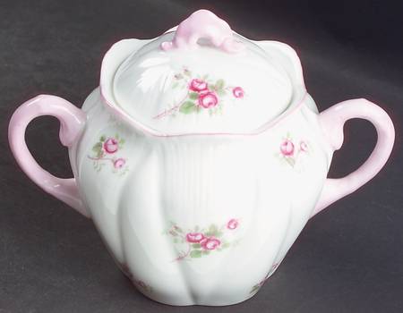 Bridal Rose (Dainty Shape) Sugar Bowl & Lid