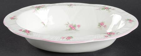 Bridal Rose (Dainty Shape) 9" Oval Vegetable Bowl