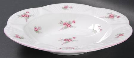 Bridal Rose (Dainty Shape) Rim Soup Bowl