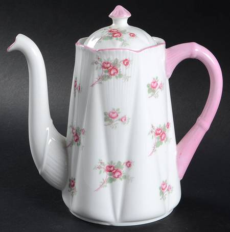 Bridal Rose (Dainty Shape) Mini Coffee Pot & Lid