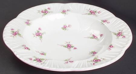 Bridal Rose (Dainty Shape) Large Rim Soup Bowl