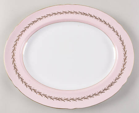 Rose Trousseau 15" Oval Serving Platter by Shelley