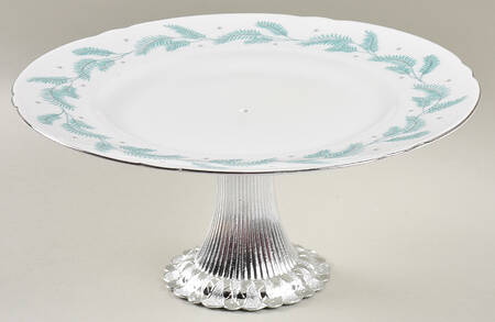 Serenity Cake Stand with 4"-5" Metal Pedestal  Hc