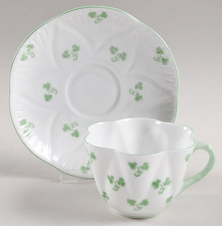 Shamrock (Dainty) Flat Cup & Saucer Set