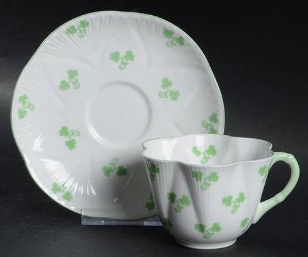 Shamrock (Dainty) Flat Cup & Saucer Set