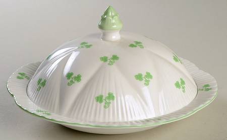 Shamrock (Dainty) Round Covered Butter