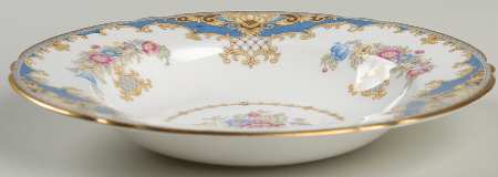 Sheraton Blue (Scalloped) Rim Soup Bowl
