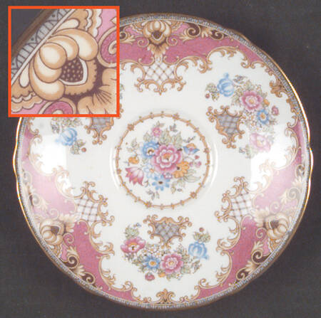 Sheraton Pink (17477, Scalloped) by Shelley