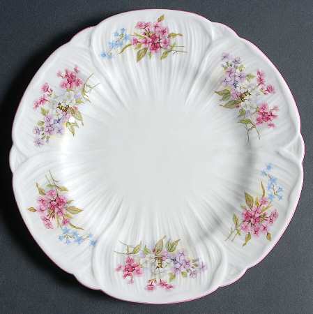 Stocks Pink (Oleander Shape) Luncheon Plate