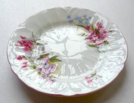 Stocks Pink (Oleander Shape) Small Bread & Butter Plate