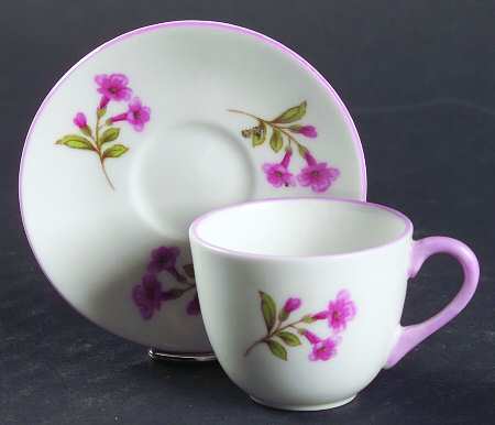 Stocks Pink (Smooth Shape) Flat Toy Cup and Saucer Set