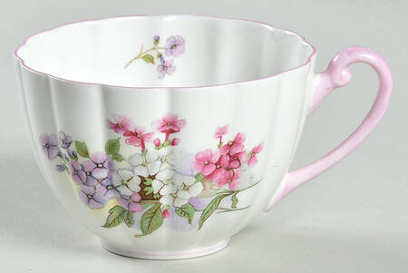 Stocks (Ribbed Shape) Flat Cup by Shelley