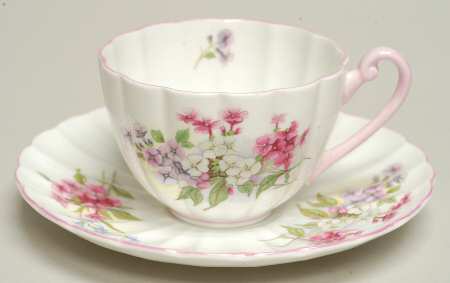 Stocks (Ribbed Shape) Flat Cup & Saucer Set