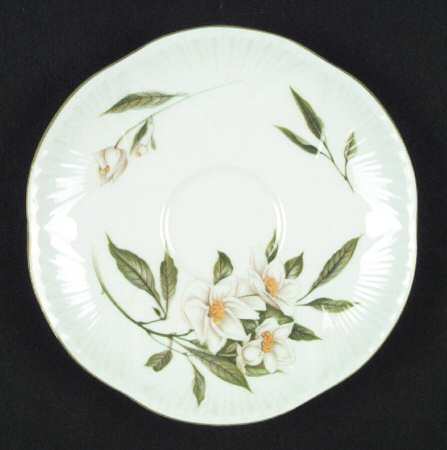 Syringa (Dainty, Green Trim) Saucer