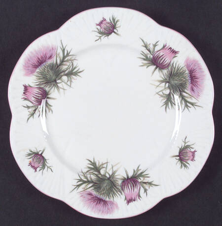 Thistle (Dainty, Pink, Pink Trim) Salad Plate