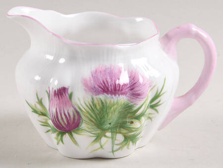 Thistle (Dainty, Pink, Pink Trim) Mini Creamer