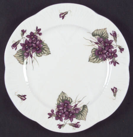 Violets (Dainty) Salad Plate by Shelley