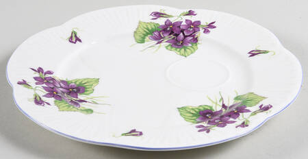 Violets (Dainty) Snack Plate